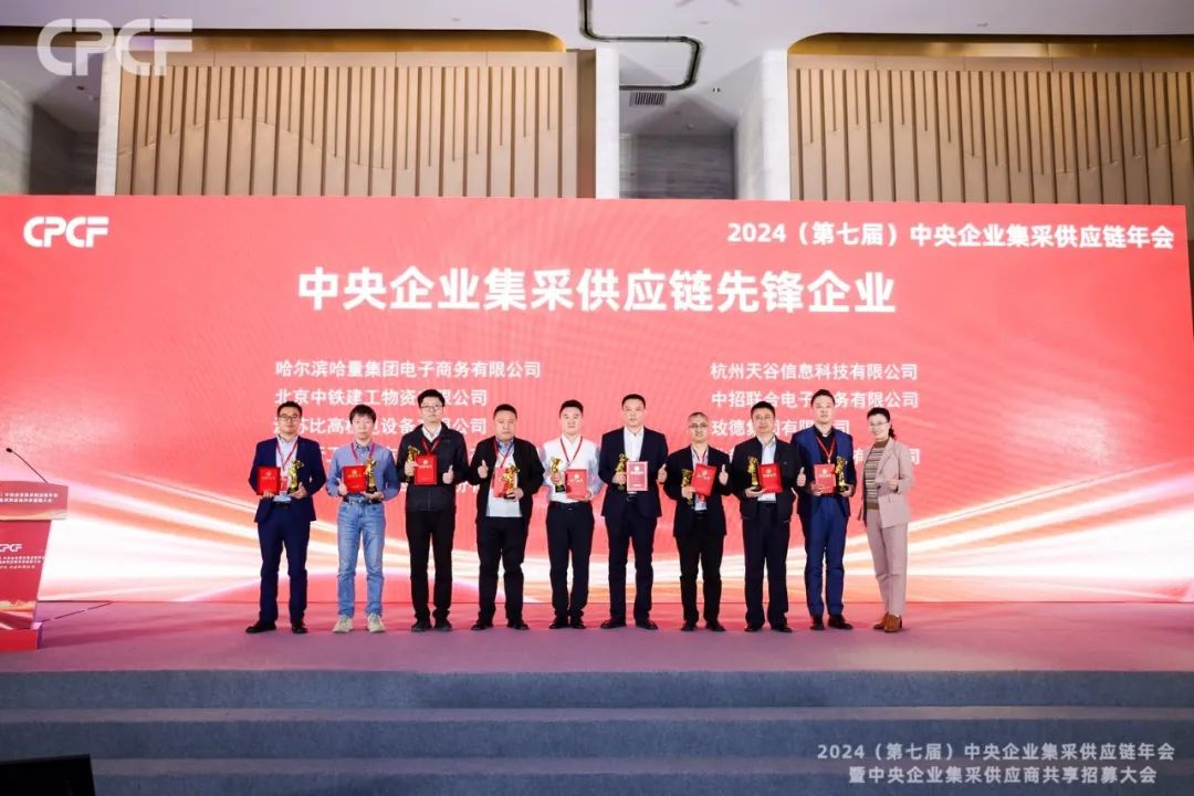 喜报！凯发手机娱乐·k8荣获2024年度（CPCF）中央企业集采供应链年会先锋企业荣誉称号